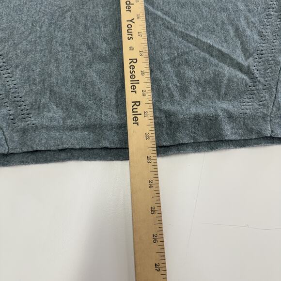 J Jill Sweater Womens XS Gray Green Pullover V Neck Cotton Blend Knit Top - Picture 7 of 8